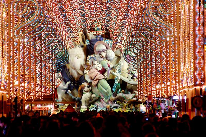 Las Fallas Festival in Valencia Spain